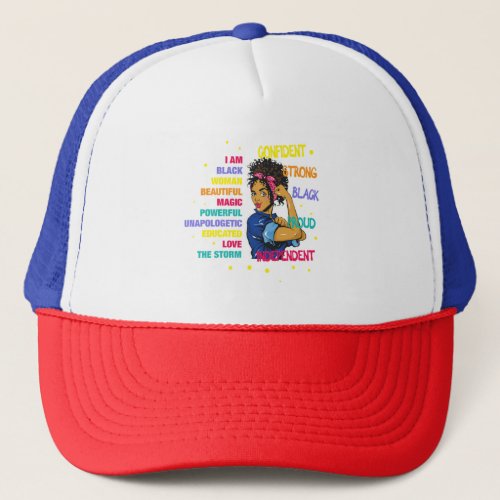 Educated Black Girl Magic 77 Trucker Hat