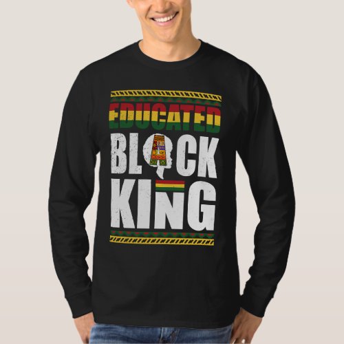 Educated Black King Black History Month African Am T_Shirt