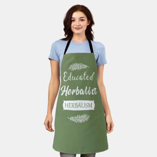 Educated herbalist apron
