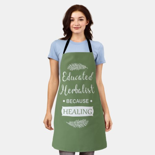 Educated herbalist apron