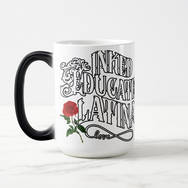 Educated inked Latina  Color Morph Mug (Left)