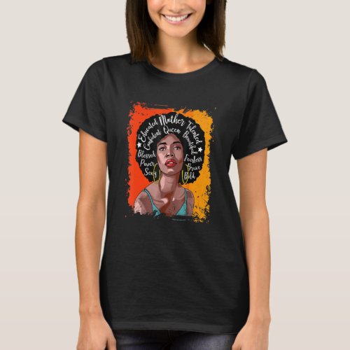 Educated Mother Talented Confident Queen Beautiful T_Shirt