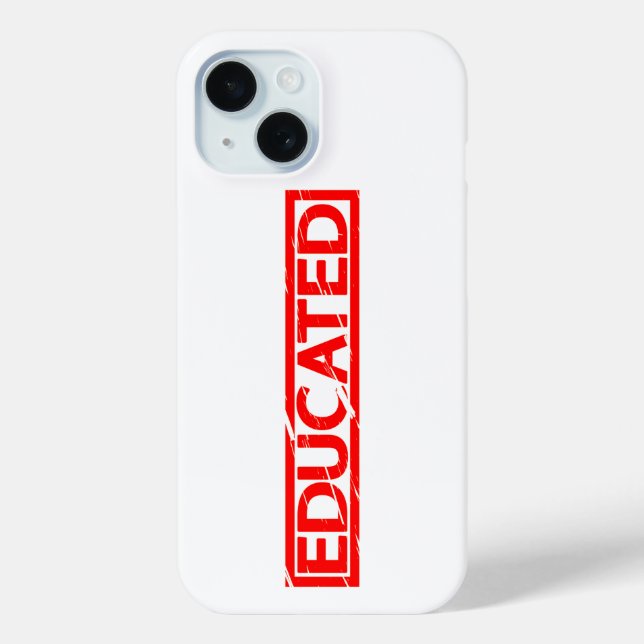 Educated Stamp Case-Mate iPhone Case (Back)