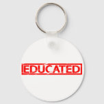 Educated Stamp Keychain