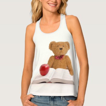 Educated Teddy Bear Tank Top by deemac2 at Zazzle