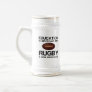 Education and rugby beer stein