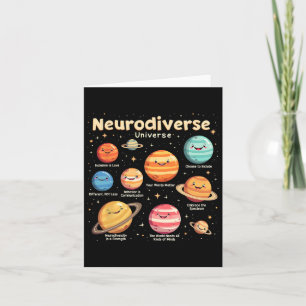 Education Autism Awareness Neurodiverse Universe S Card