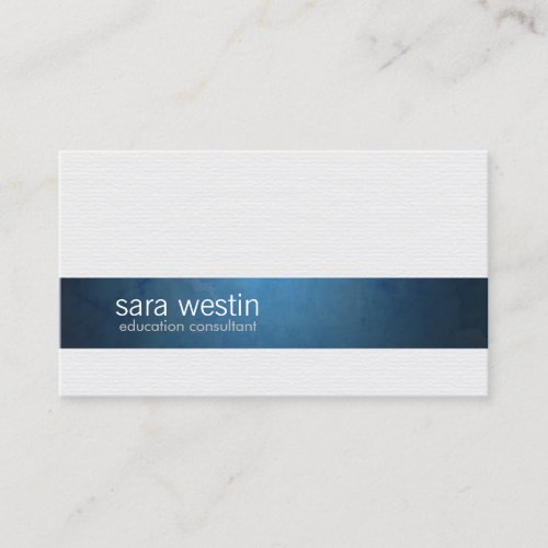 Education Consultant Elegant Stripe Business Card