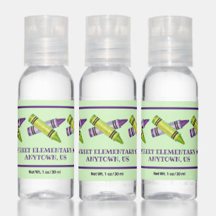 Education Crayons Art Teacher School Classroom Hand Sanitizer