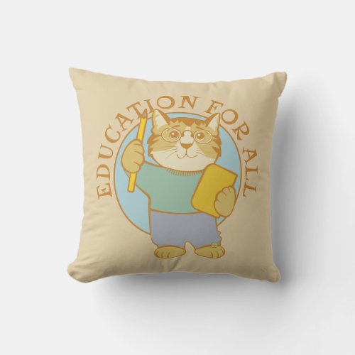 Education for All Throw Pillow