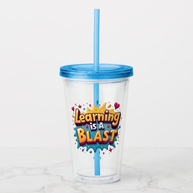 Education Fun - no3 Acrylic Tumbler (Front)