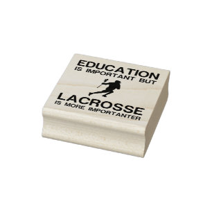 EDUCATION IMPORTANT LACROSSE IMPORTANTER RUBBER STAMP