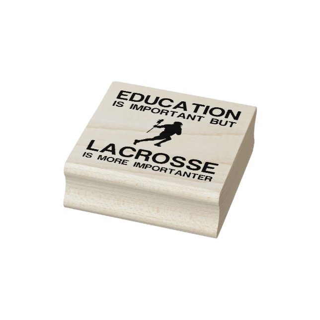 EDUCATION IMPORTANT LACROSSE IMPORTANTER RUBBER STAMP (Stamp)