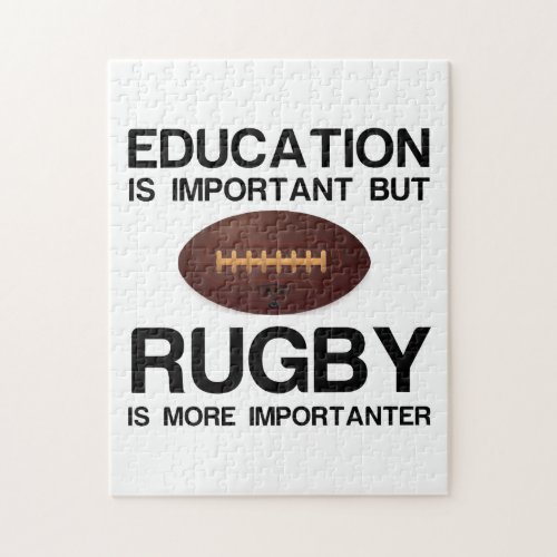 EDUCATION IMPORTANT RUGBY IMPORTANTER JIGSAW PUZZLE