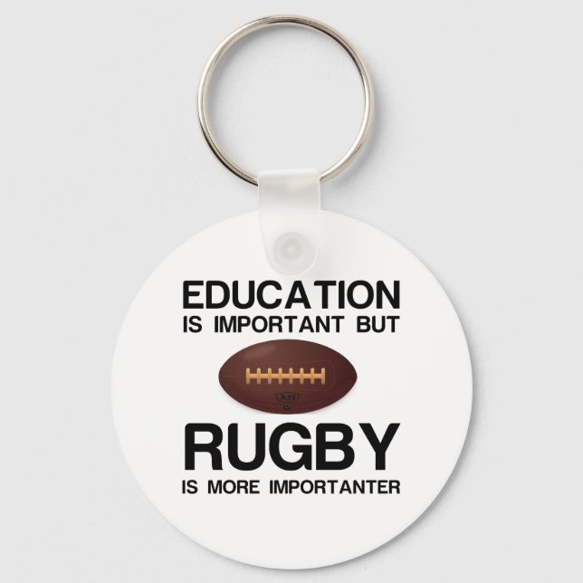 EDUCATION IMPORTANT RUGBY IMPORTANTER KEYCHAIN (Front)