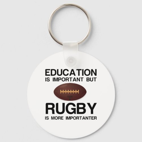 EDUCATION IMPORTANT RUGBY IMPORTANTER KEYCHAIN