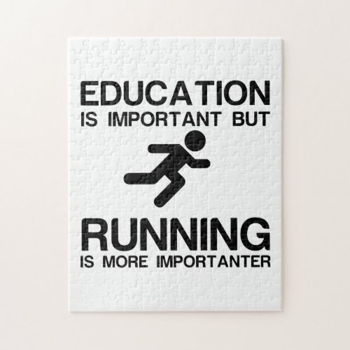 EDUCATION IMPORTANT RUNNING IMPORTANTER JIGSAW PUZZLE