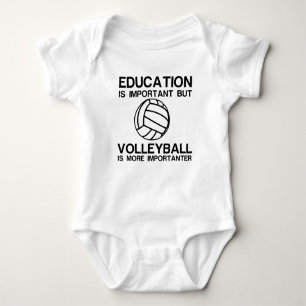 EDUCATION IMPORTANT VOLLEYBALL IMPORTANTER BABY BODYSUIT