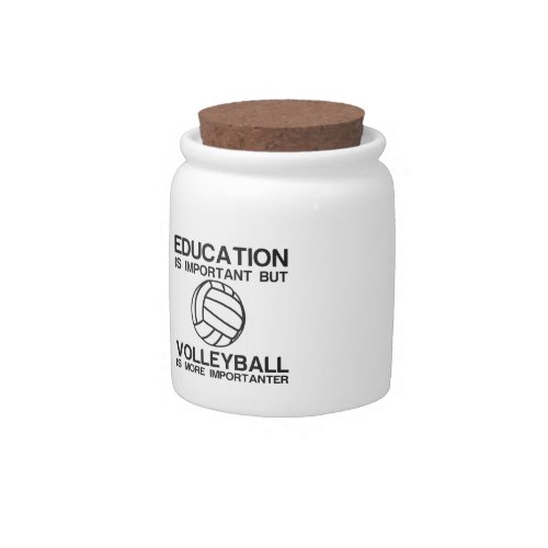 EDUCATION IMPORTANT VOLLEYBALL IMPORTANTER CANDY JAR
