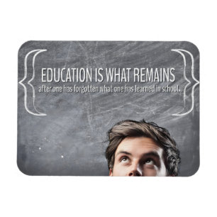 "Education" Inspirational Quote Flexible Magnet