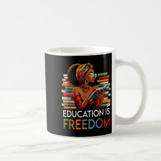 Education Is Dom Black Teacher Books Black History Coffee Mug