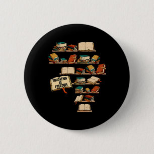 Education Is Freedom African Juneteenth Black Hist Button