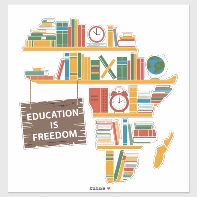 Education is freedom sticker (Sheet)