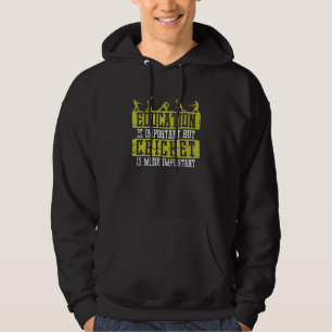 Education is Important Cricket is more Impartant Hoodie