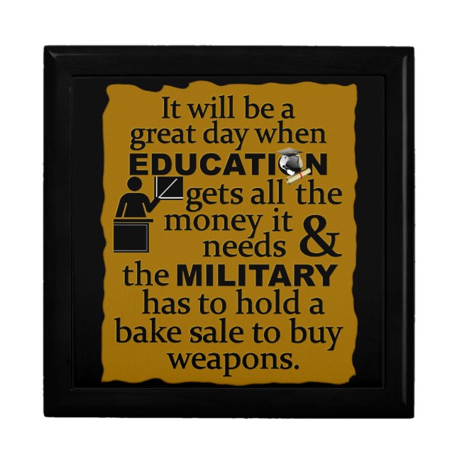 Education jewelry / keepsake / trinket / gift box (Front)