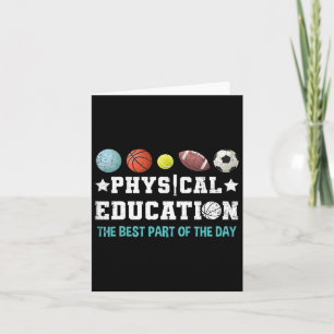 Education Pe Teacher Strong School P.e. Teacher Card