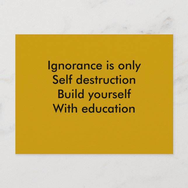 Education Postcard (Front)