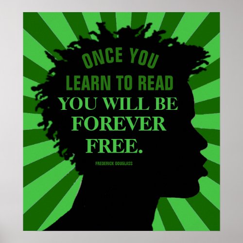 Education Quote by Frederick Douglass 18X20 Poster