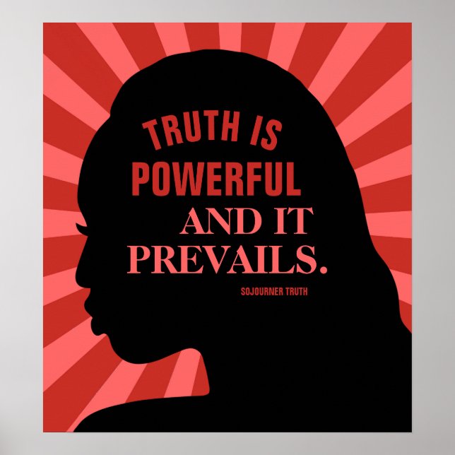 Education Quote by Sojourner Truth 18"X20" Poster (Front)