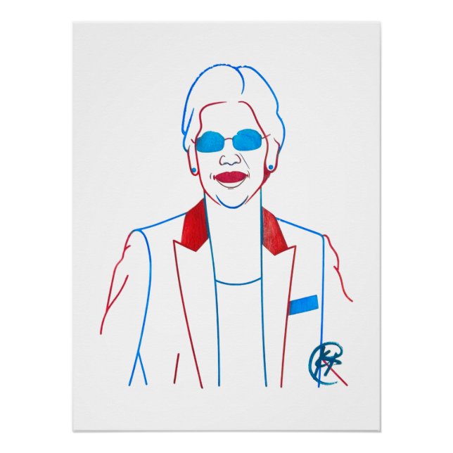Education Savior Elizabeth Warren Classroom Poster (Front)