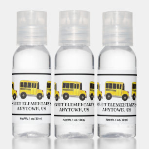Education School Bus Driver Yellow Buses Teacher Hand Sanitizer