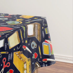 Education School Teacher Tablecloth