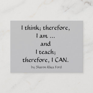 Education / Teacher Profile - Business Card by SRF