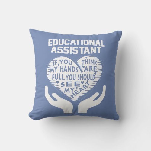 Educational Assistant Throw Pillow