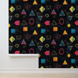Educational geometry-themed wall decor