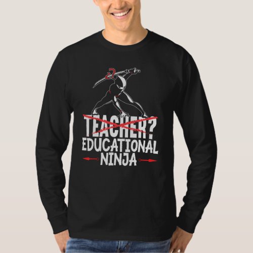 Educational Ninja Mercenary Shuriken Kunai Shinobi T_Shirt