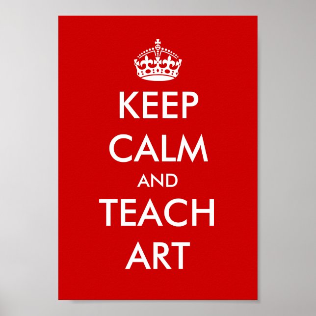 Educational poster | Keep calm and teach on (Front)