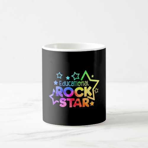 EDUCATIONAL ROCKSTAR Funny Teacher Quote Back to Coffee Mug