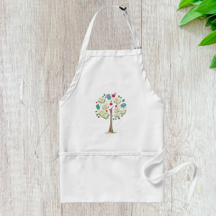 Educational Tree of Knowledge with Books Adult Apron