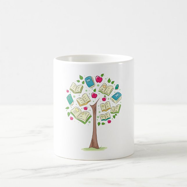 Educational Tree of Knowledge with Books Coffee Mug (Creator Uploaded)