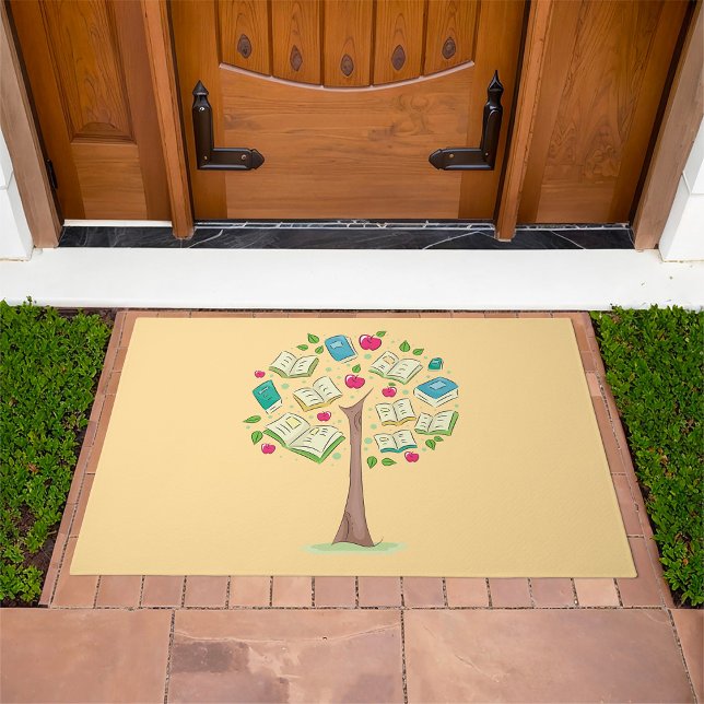 Educational Tree of Knowledge with Books Doormat (Creator Uploaded)