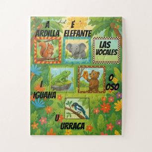 Educational Vowel Puzzle for Kids