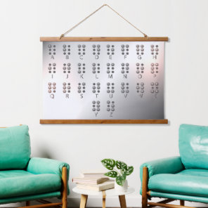 Educational Wall Art with Braille Alphabet