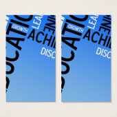 Educational Words Montage (Front & Back)