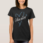 Educator Happy Hanukkah Heart One Thankful Teacher T-Shirt<br><div class="desc">Educator Happy Hanukkah Heart One Thankful Teacher Nurse</div>