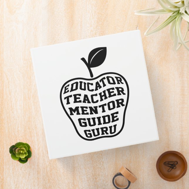 Educator Teacher Mentor Guide Guru 3 Ring Binder (In Situ)